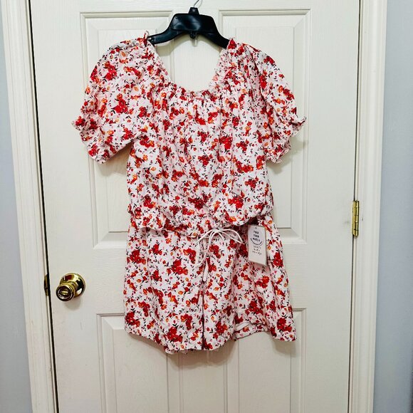 Calligraphie | Tops | Calligraphie Floral Boho Eyelet Puff Sleeve ...